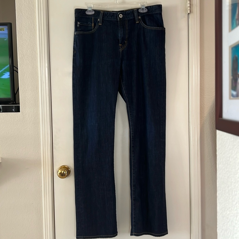 Adriano Goldschmied men’s The Protege straight leg jeans.